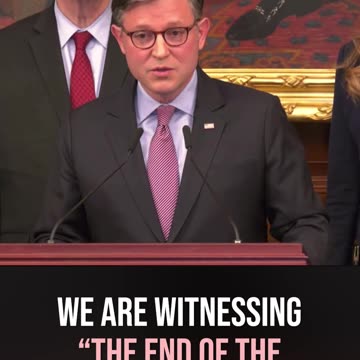 Speaker Johnson: We Are Witnessing "The End of the Democratic Party"