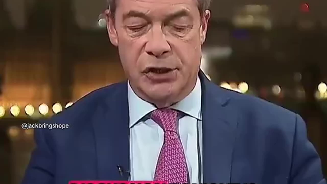 🚨🇬🇧NIGEL FARAGE: WHITES ARE A MINORITY IN THE 3 BIGGEST..n