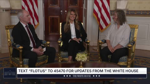 First Lady Melania Trump Meets with Freed American-Israeli Hostage Keith Siegel