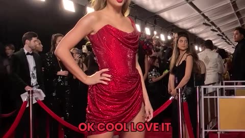 Taylor act in red carpet