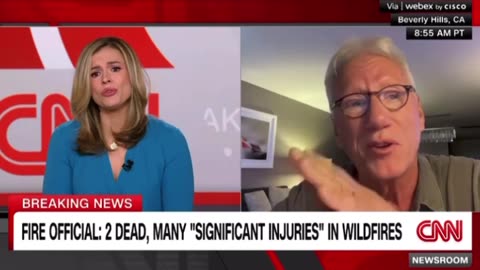 Actor James Woods breaks down in tears as he describes the fires in Los Angeles