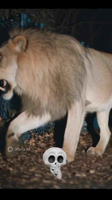 Google Earth zoom, night forest, lion attack, girl running