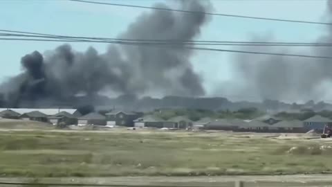 Small plane crashes near Hicks Airfield, on N. Saginaw Boulevard in Tarrant County, Texas,
