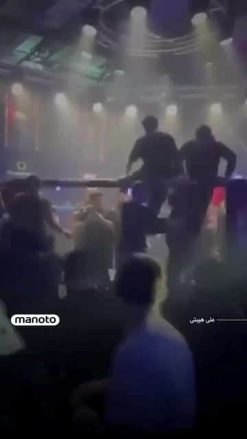 Iranian MMA fighter Ali Heibati kicked a ring girl before a bout in Moscow