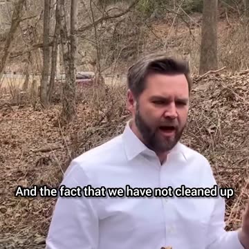 JD Vance visited a local creek in Palestine_ These waterways are still very polluted