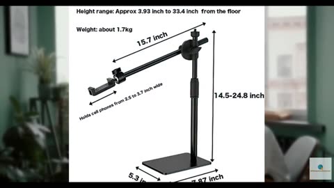 HVAYING Overhead Phone and Camera Mount Stand for YouTube Live Video Cooking Mak