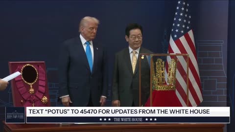 South Korea's President heard about the "No King's" stupidity and gifted a GOLD CROWN