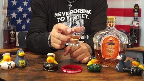 SGT Roger Duquesne - Crown Royal Peach Whiskey Neat Review