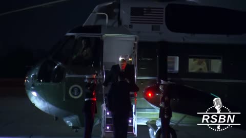 WATCH: The President boards AF1 en route to Palm Beach, FL - 11/7/2025