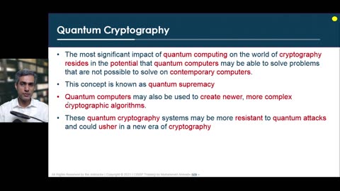 98 - Domain 3 - 36 and 37 Quantum Cryptography