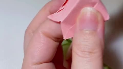 Simple way to make a paper tulip 🌷