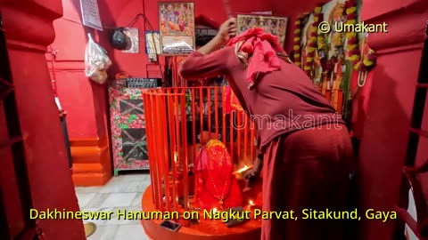 Trekking to Dakhineswar Hanuman On Nagkut Parvat, Sitakund, Gaya