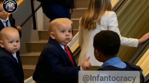 Baby Trump vs. The UN Escalator & Teleprompt Fail 😂