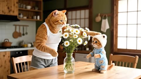🐱 Ginger Kitten Struggles With Math 😿 | Mama Cat’s Heartwarming Solution 💖 | Funny & Cute Cat Videos