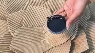 Trending: Unique cardboard wall decor craft idea 💫 #shorts #youtubeshorts #viral