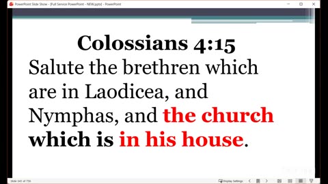 The Narrow Way Christian Church of God - BIBLE-READING and Prayer Service - Sunday 18/01/2026