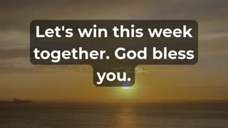 Perfect Prayer to Start this Monday!