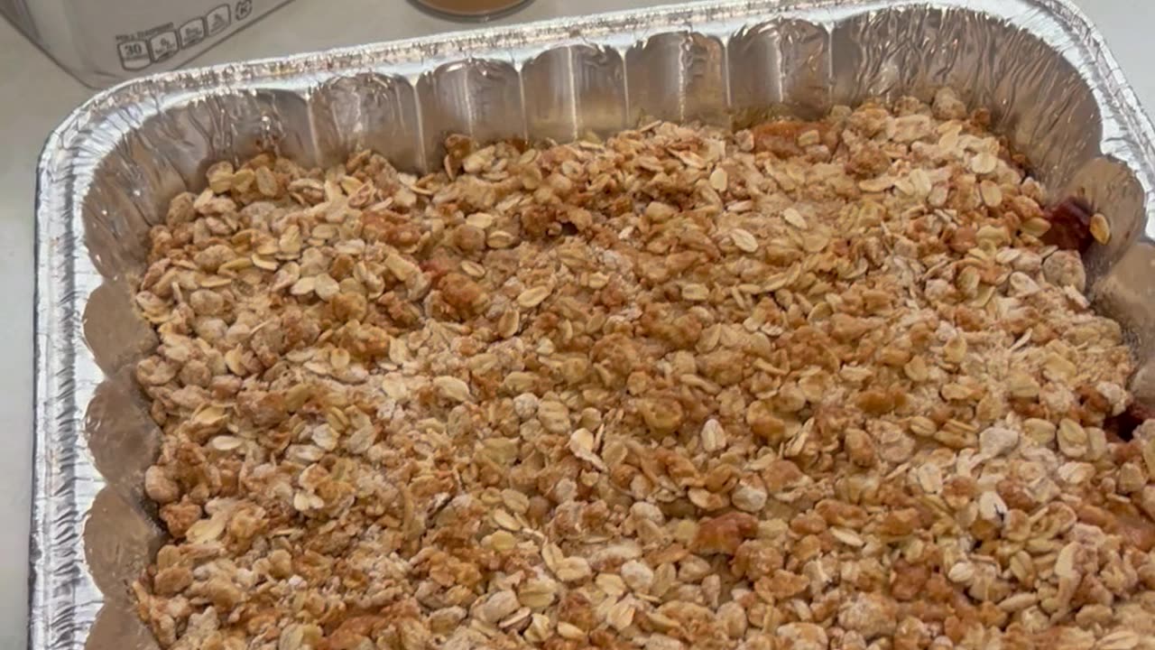 Homemade Apple Crisp Bars