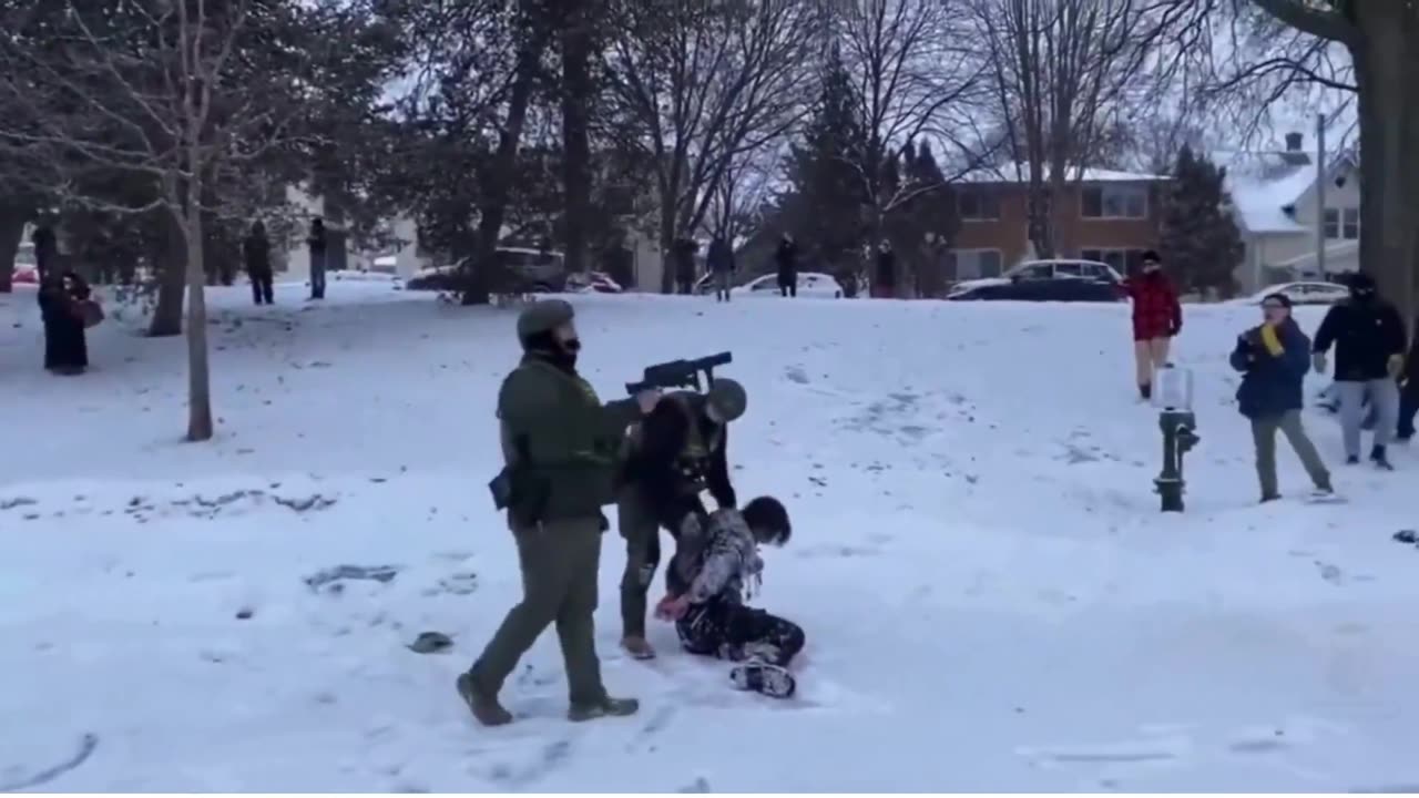 ICE having fun, arresting commies, popping smoke