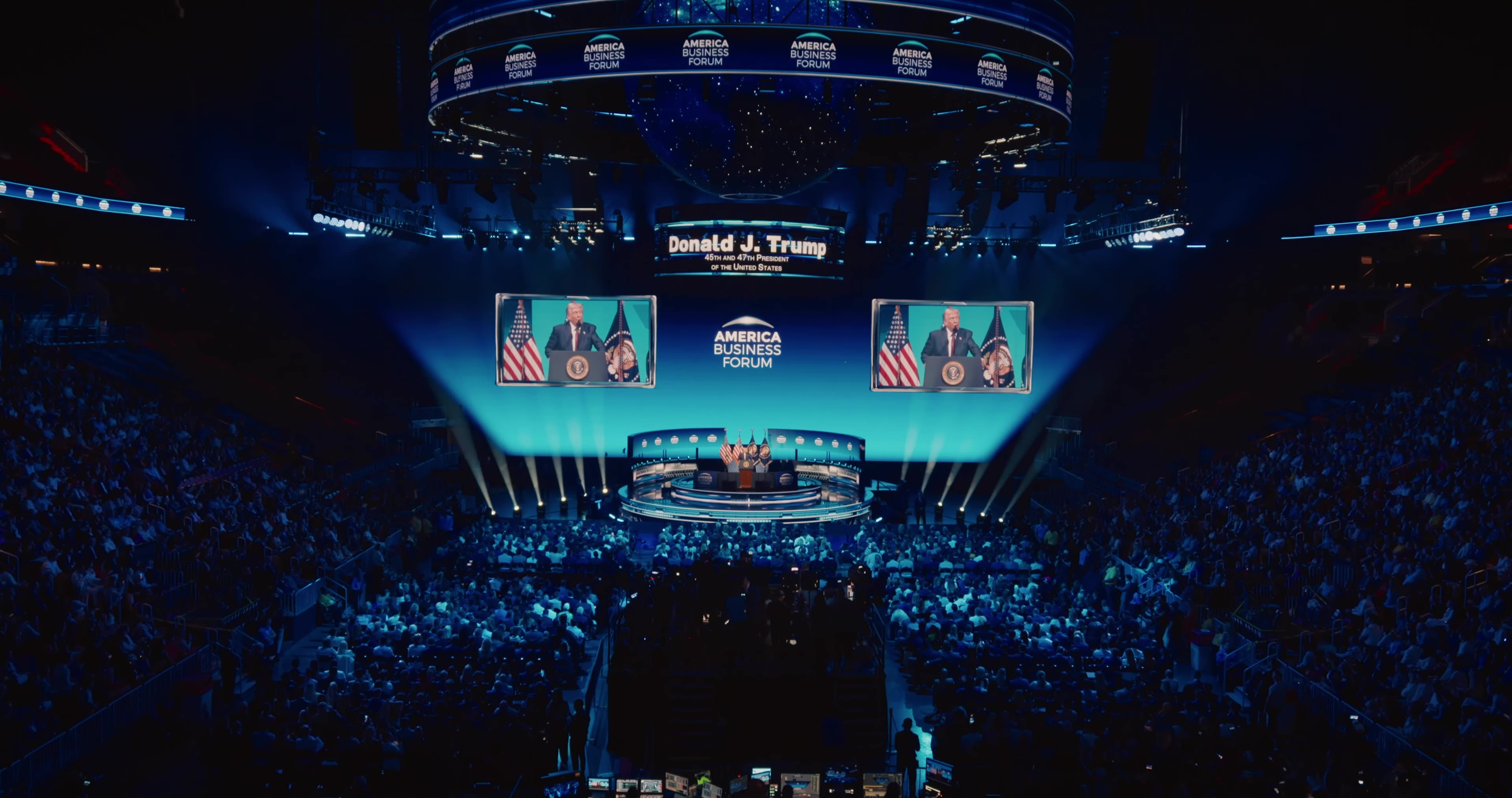 President Trump Speaks at America Business Forum in Miami