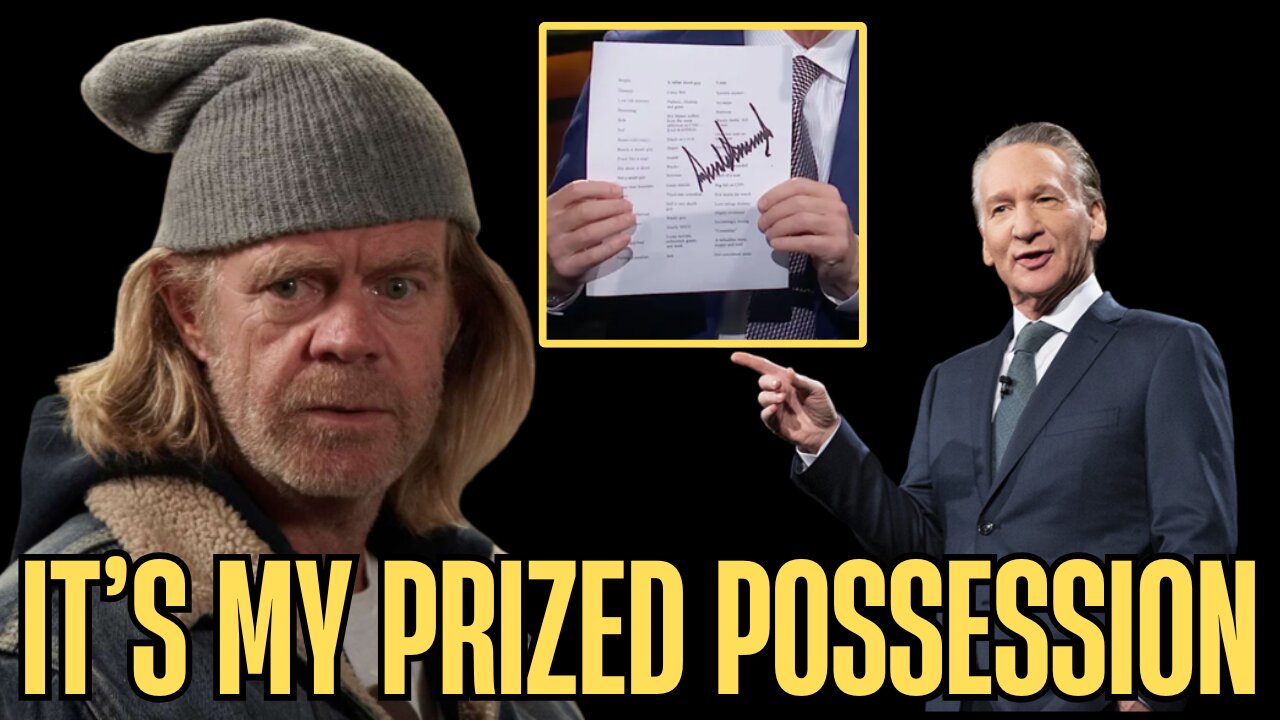 A List of Trump Insults: Bill Maher Proudly Shows Off His Prized Possession