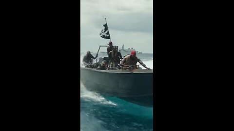Pirates vs military ship