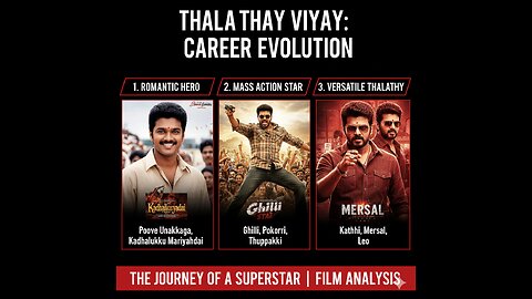 Thalapathy Vijay: The Journey of a Versatile Superstar | Career Evolution & Film Analysis