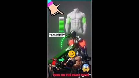 One-Arm Dumbbell Curl on Incline Bench | Bigger Biceps Workout #bicepsworkout #shorts