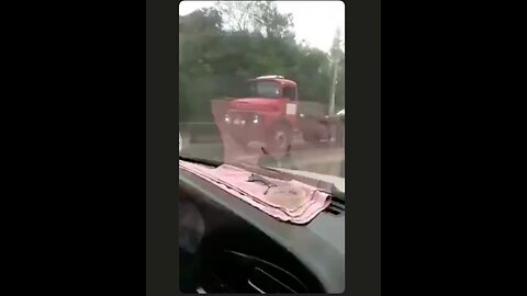 He is towing the car but I think he is doing it wrong.