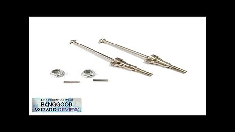 2PCS HBX M16105 Upgraded Metal Front CVD Drive Shaft + Pins+Lock Nut Review