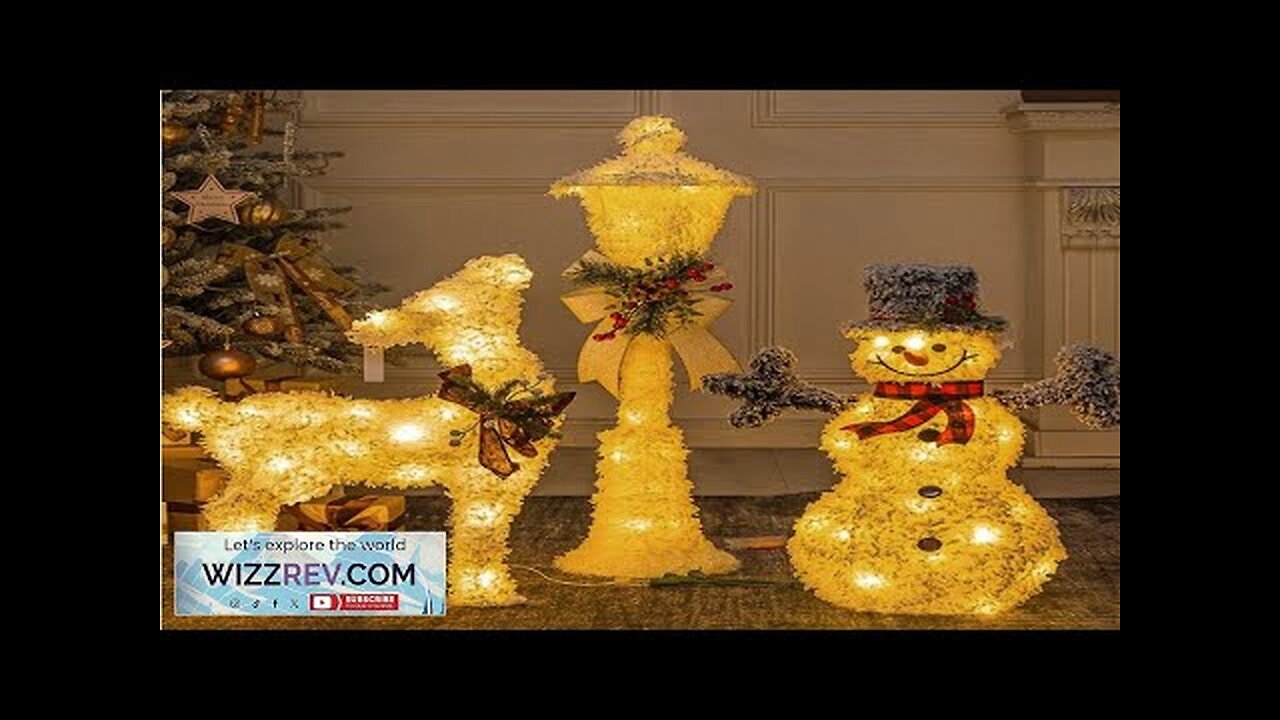 Led Lights Greeting Snowman for Christmas Yard Decor Light Hotel Shop Window Review