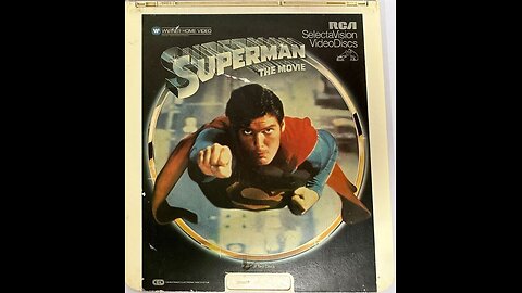 Superman (1978) Sealed CED Videodisc Unwrapping