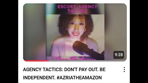 HD 20220518 AGENCY TACTICS DON'T PAY OUT. BE INDEPENDENT. AZRIATHEAMAZON