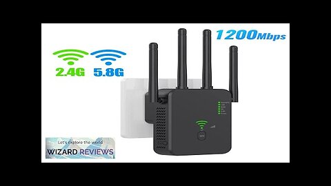 Wireless 5G WiFi Repeater 1200Mbps Router Wifi Booster Dual Band Long Range Review