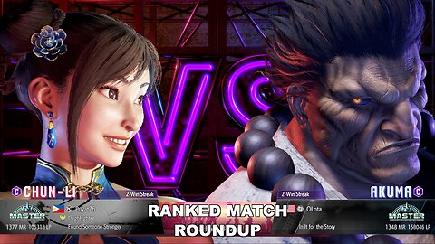 Kuya Kalbo SF6 Ranked Roundup. Chun Li Master Rank [Hori Fight Stick]