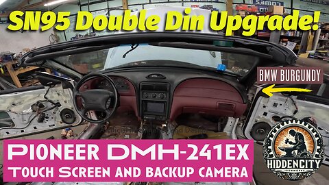 SN95 Mustang GT Double Din in BMW Burgundy Dash!