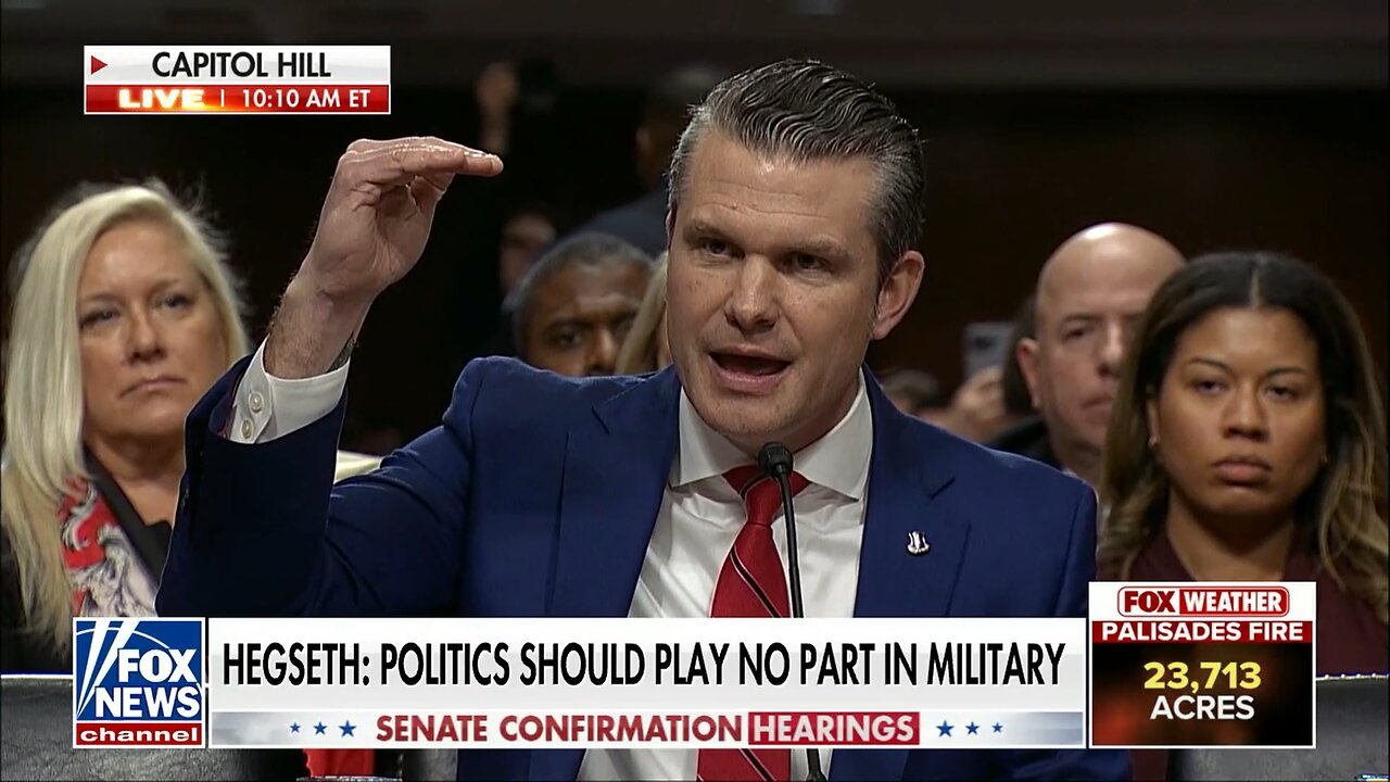 Hegseth Hearing Heckled During Nominee's Opening Statement: Senate Hearing