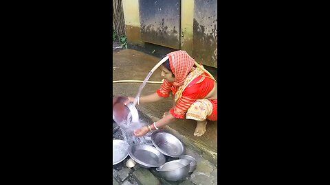 Aunty Hijacked water Pipe