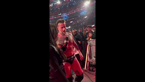 Post Match Punk. Say his name!!!!!!