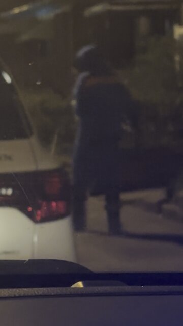 Man Walks Around with machette at midnight!