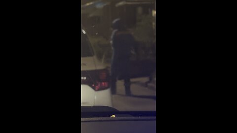 Man Walks Around with machette at midnight!