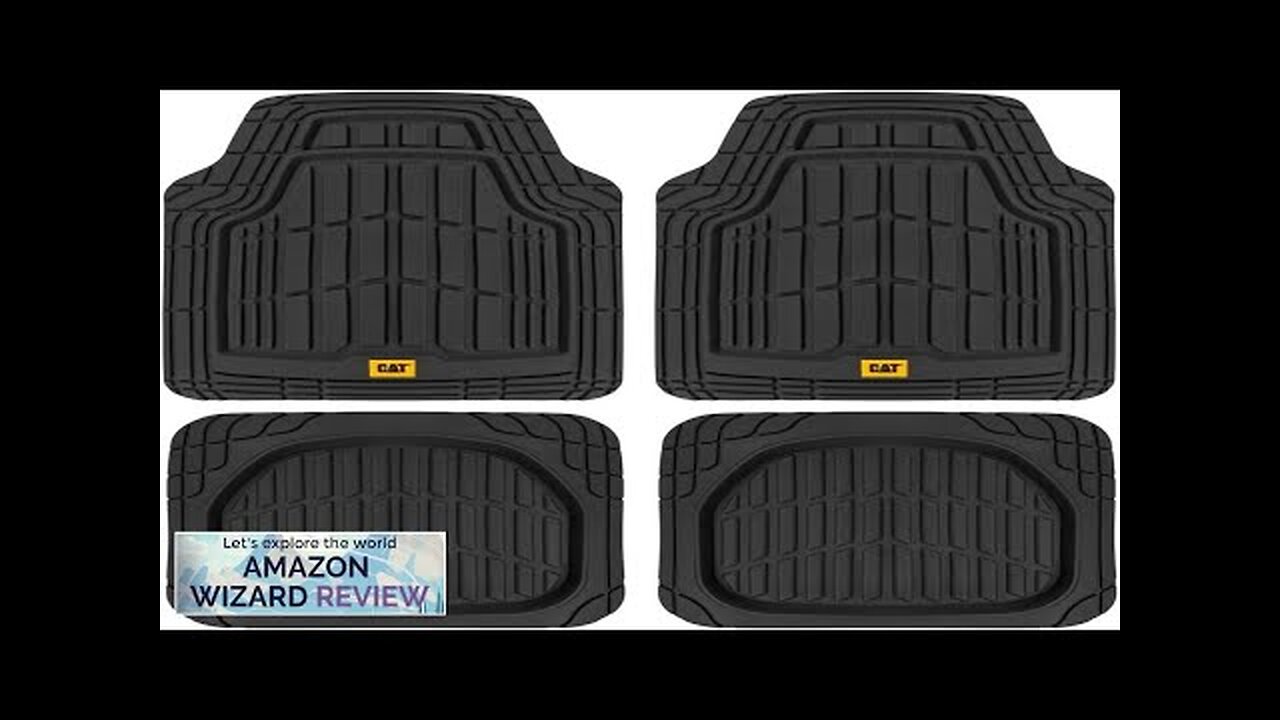 Cat® ToughRide™ Heavy-Duty 4 Piece Rubber All Season Floor Mats for Car Review