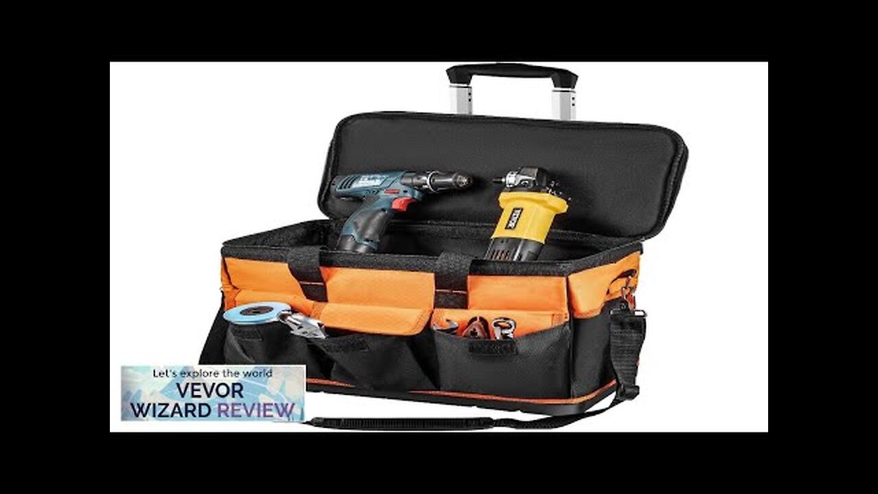 VEVOR Tool Bag 20-inch 17 Pockets Rolling Tool Bag with Two 2.56in Review