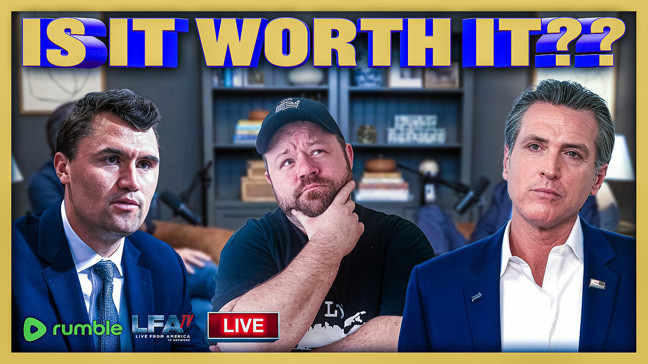 CHARLIE KIRK JOINS GAVIN NEWSOMS NEW PODCAST! | LOUD MAJORITY 3.7.25 1PM