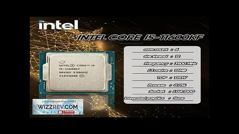 NEW Core i5-11600KF i5 11600KF processor CPU 6 Cores 12 Threads 3.90 Review