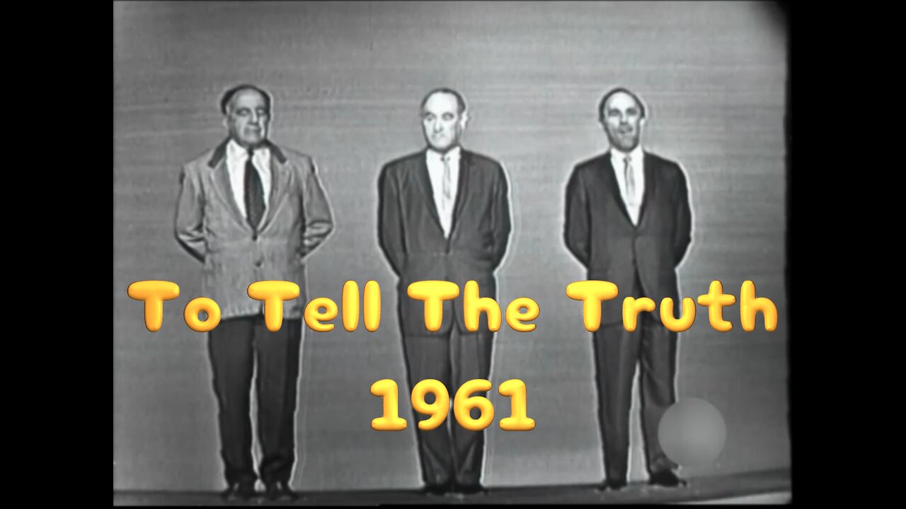 To Tell The Truth (Feb 6, 1961) Classic Panel Show with Bud Collyer