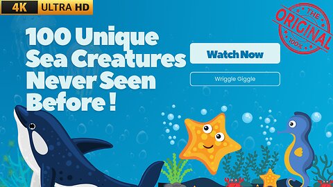 Explore 100 Sea Animals for Kids | Real Footage & Fun Learning with Rhymes. #kidslearning