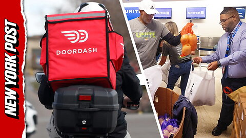 Federal workers receive donated food at Newark Liberty International Airport amid government shutdown