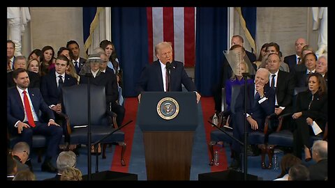 Trump’s Inauguration Speech With Applause REMOVED