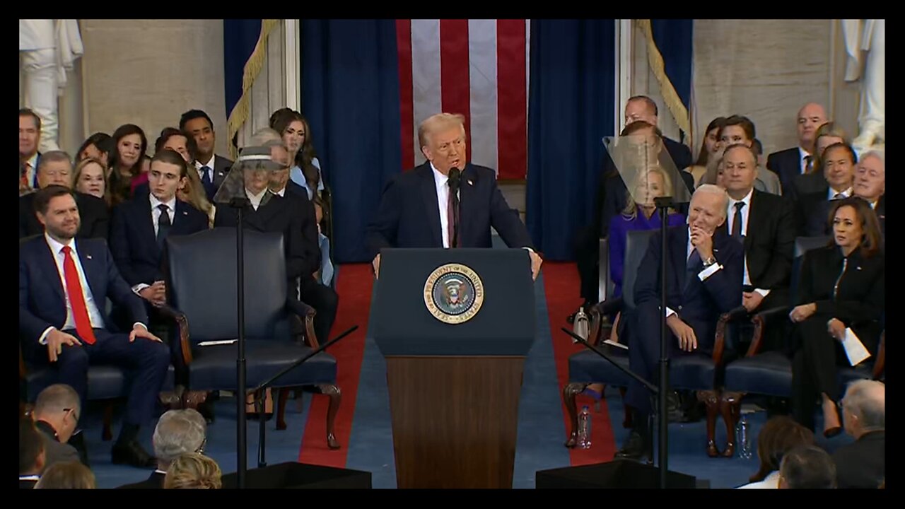 Trump’s Inauguration Speech With Applause REMOVED